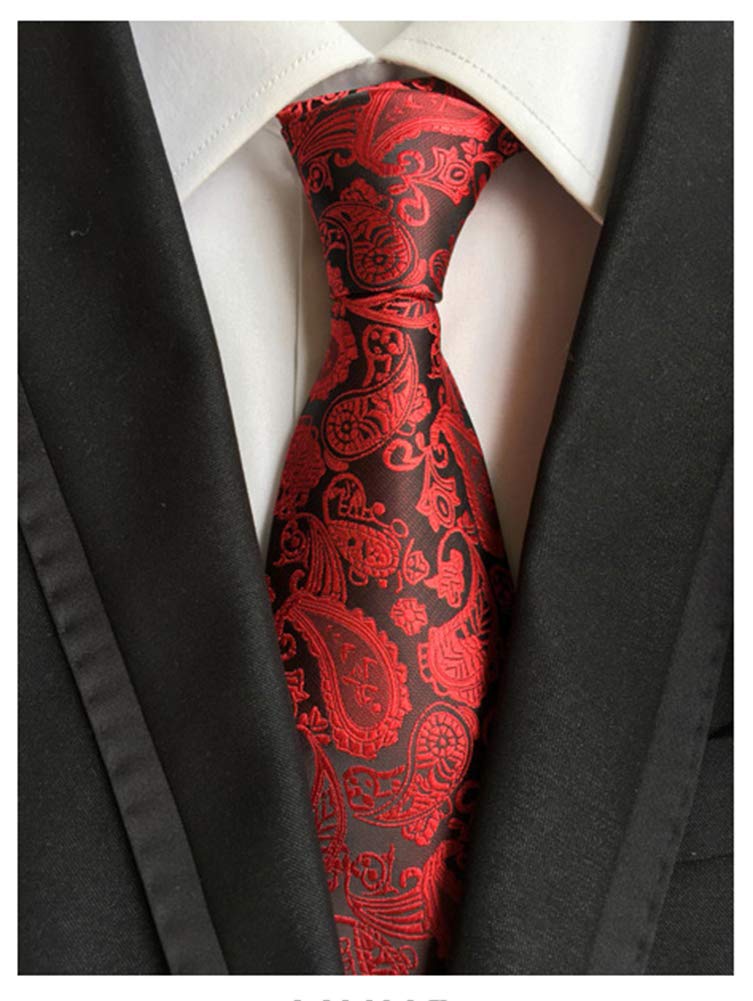 Adulove Men's Necktie Classic Silk Tie Woven Jacquard Neck Ties 6 PCS - Image 4